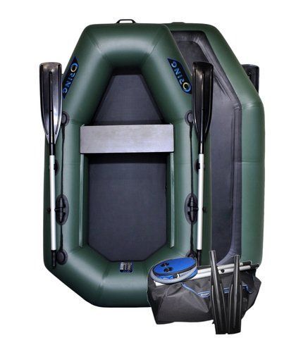 Надувний човен ПВХ RING Thunder T200 ⌀32 см гребний, одномісний, зелений (2м) 000200 фото