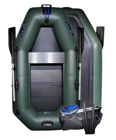 Надувная лодка ПВХ RING Thunder T220Skt ⌀34 см гребная, одноместная, зеленая (2.2м) 000220skt фото