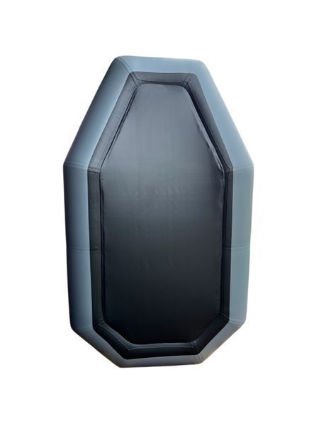 Надувная лодка ПВХ RING Thunder T220S ⌀34 см гребная, одноместная, серая (2.2м) 000220sg фото
