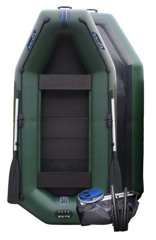 Надувная лодка ПВХ RING Thunder T270 ⌀36 см гребная, двухместная, зеленая (2.7м) 000270 фото