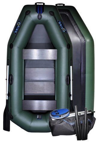 Надувная лодка ПВХ RING Thunder T249S ⌀36 см гребная, двухместная, зеленая (2.49м) 000249s фото